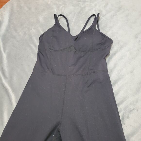 Love Soft Jumpsuit Women Small Sleeveless Surplice Jersey Knit Stretch Built In - Picture 7 of 9